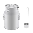 thumbnail image 3 of With Three Sealing Clips And Silicone Seal 201 Stainless Steel Airtight Milk Jug Transport Fass Mit Silikon-Dichtung Heavy Duty 28L, 3 of 18