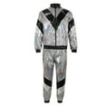 thumbnail image 3 of 1980s Vintage Disco Track Jacket and Jogger Pants Set Retro Sportswear Outfit for Men and Women Casual Athletic Wear, 3 of 3
