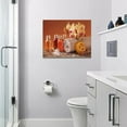 thumbnail image 2 of Bathroom Decor Wall Art Orange Bathroom Wall Decor Floral Towel Bath Salt Orange Essential Oil Pictures Canvas Relax Calm Painting Prints Modern Artwork Framed Home Bedroom Decoration 16x12'''', 2 of 6