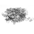 thumbnail image 4 of Unique Bargains 32mm x 15mm Silver Tone Iron D-Ring Photo Frame Hanger, 100 Pack, 4 of 4