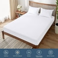 Queen Size Mattress Pad Waterproof Breathable Mattress Protector 14" Deep