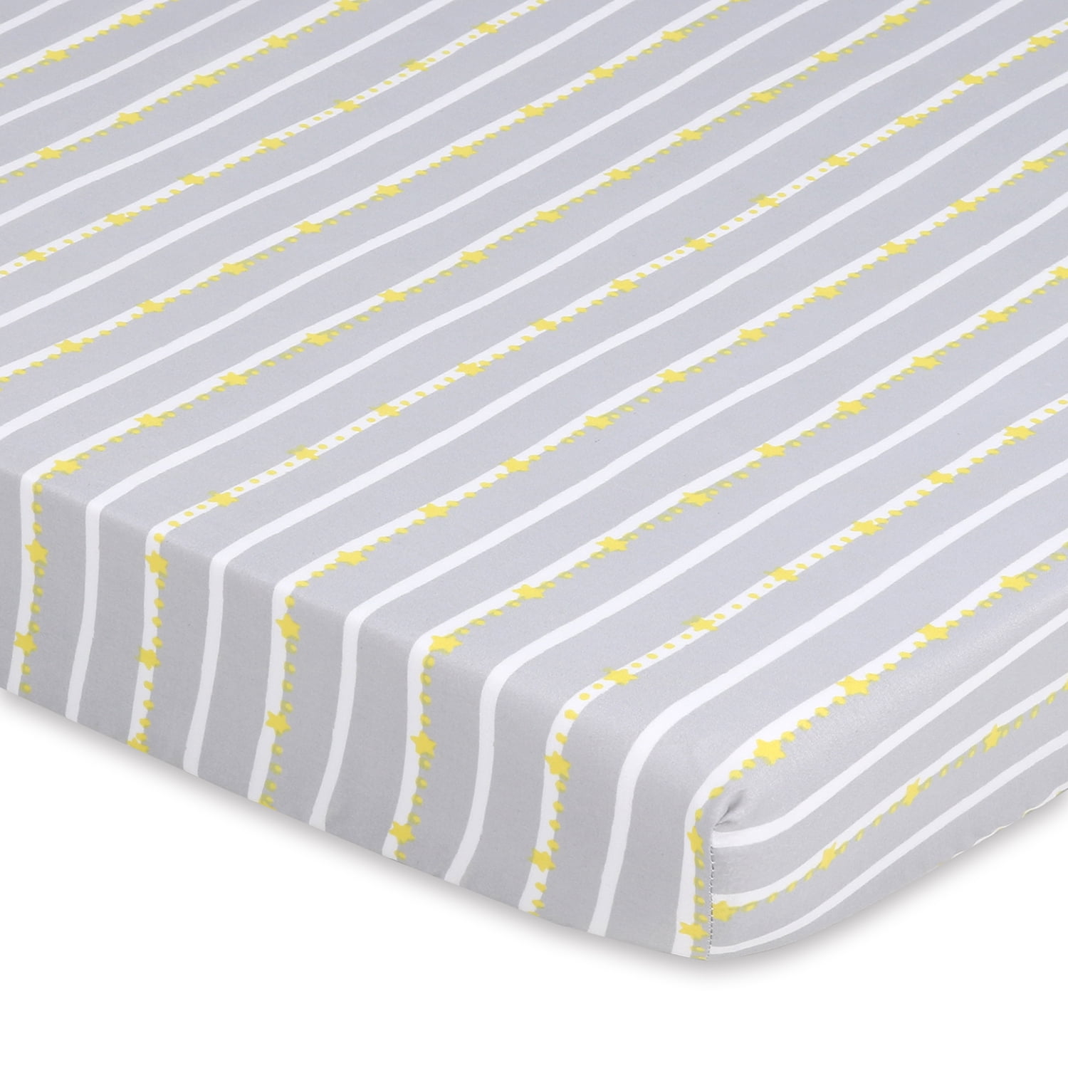 The Peanutshell Pack n Play, Mini Crib, Portable Crib or Fitted Playard Sheets for Baby Boy or Girl, Celestial Elephant, 3 Pack Set