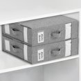 thumbnail image 3 of Caja de almacenamiento portátil, organizador de sábanas, ventanas visuales, organizador de armario plegable, 3 of 9