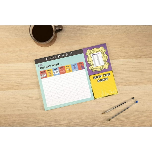 Friends TV Sitcom Themed Desk Planner | Weekly Calendar | 52