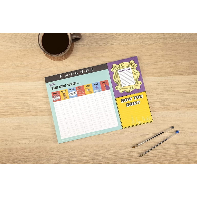 Friends Advent Calendar 2025 Friends TV Show Weekly Desk Planner – 52 ...