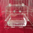 thumbnail image 3 of VONKY Hanging Bird Bath Transparent Bird Bathtub Pet Feeder Bird Cage Accessory, 3 of 6