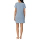 thumbnail image 3 of Camisa de dormir con cuello en V de algodón Nightgown Nautica, color azul jaspeado, talla L, 3 of 5