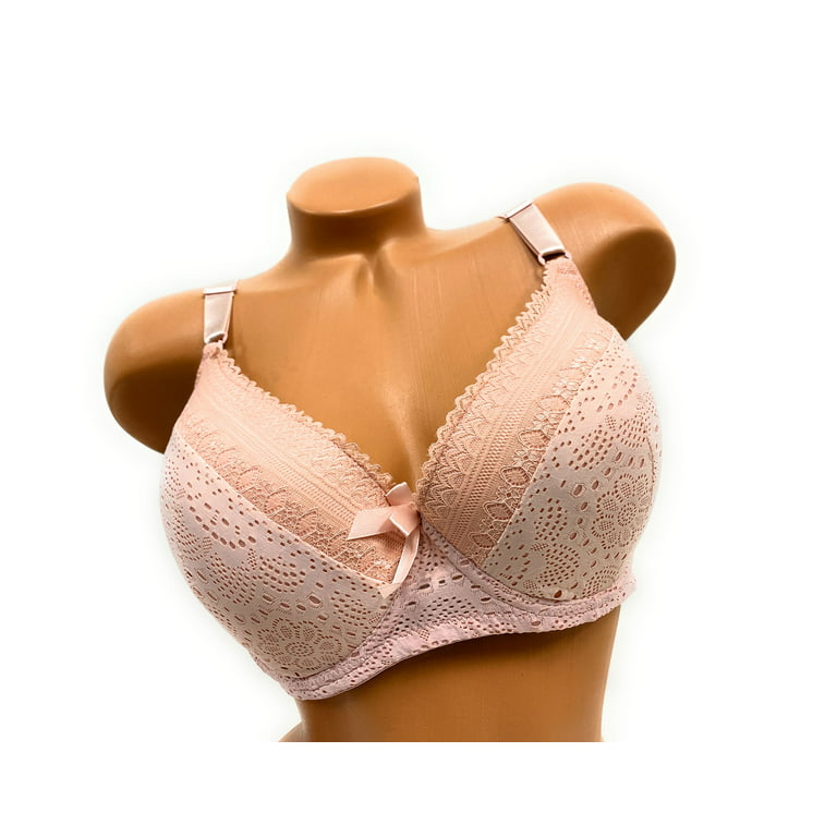 Women Bras 6 Pack of T-shirt Bra B Cup C Cup D Cup DD Cup DDD Cup 36DD  (S6692) 