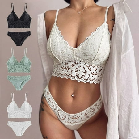 

Skivveze women s modal vest style sexy lingerie with lace thin section without steel ring bra set