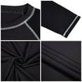 thumbnail image 4 of Tyhengta Men's Long Sleeve Swim Shirts Rashguard UPF 50+ UV Sun Protection Shirt Athletic Workout Running Hiking T-Shirt Swimwear CharcoalGray/Black S, 4 of 8