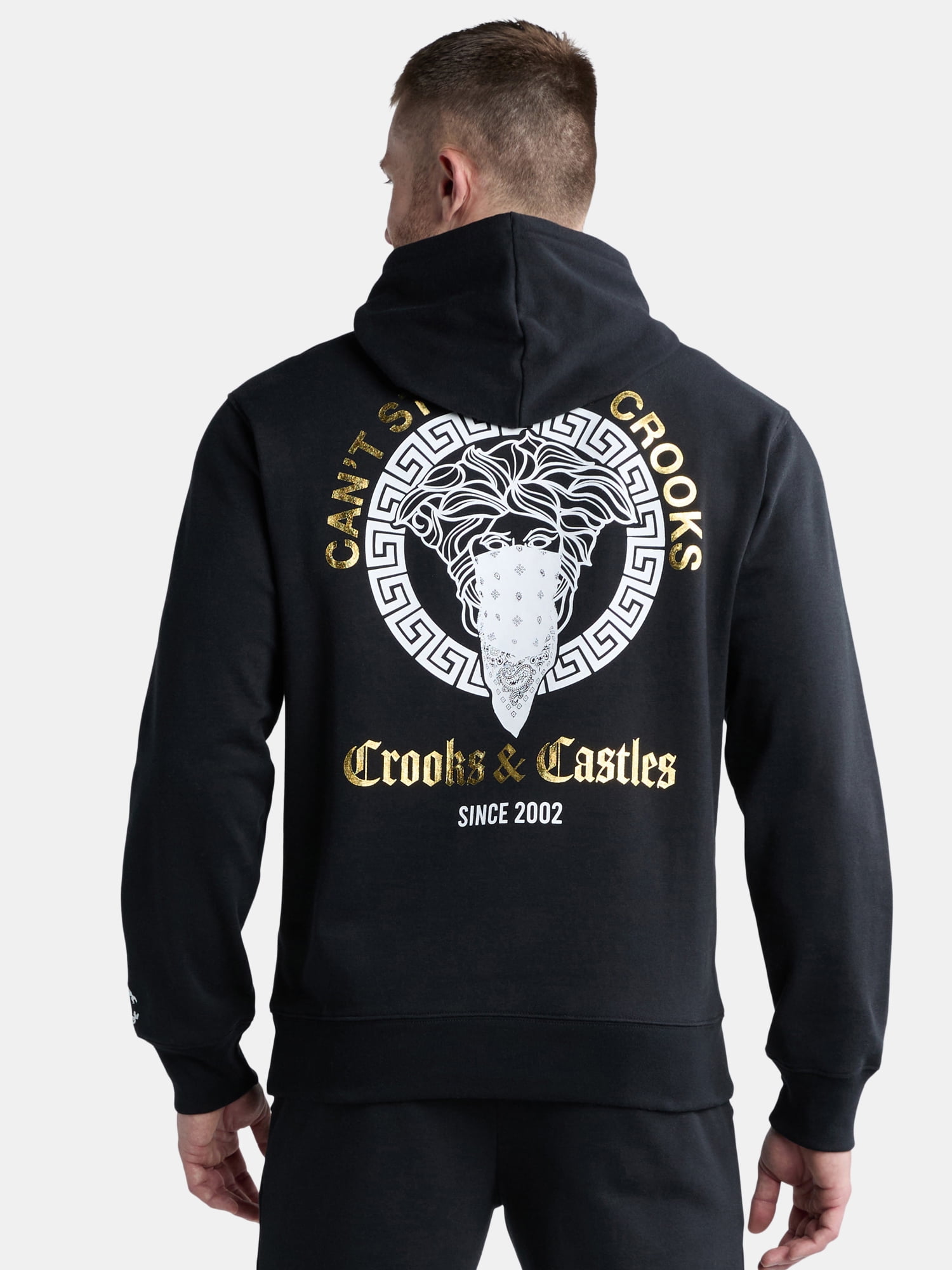 Crooks & Castles Men's and Big Men's Can't Stop the Crooks Graphic Hoodie, Sizes XS-3XL