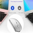thumbnail image 2 of CHUANK Rechargeable Bluetooth Souris pour Ordinateur Portable Ipad Pro Ipad Air Macbook Pro Air Souris Sans Fil pour Ordinateur Portable Mac Macbook Win8/10 Input_Mouse, 2 of 8