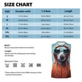 thumbnail image 6 of Uemuo Cool Dog In Hoodie Pattern Men's Sleeveless T-Shirt,Muscle Athletic Tank Top, Moisture-wicking Quick-dry Breathable Classic Tee Top for Gym Run Outdoor Sports-Large, 6 of 8