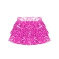 thumbnail image 4 of XUNZOO Toddler Girls Ballet Dance Skirts Modern Jazz Latin Lyrical Dancing Costumes Birthday Party Clothes Hot Pink 12, 4 of 5