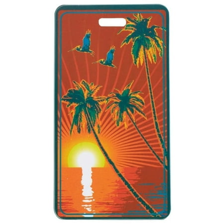 Smooth Trip Tropical Luggage Tag Postcard *3 pack*