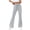 Gray, variant on WIZUTIZ Womens Gym Leggings Flared Drawstring Oversized Relaxed Skinny Yoga Pants Elastic Spandex High Waist Full Length Leggings Solid Pants for Lady Activewear Vacation Beige