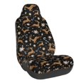 thumbnail image 1 of Wukai Christmas Cookie Reindeer Full Set Car Seat Covers with Soft Padding Universal Auto Front Seats Protector and Cushion Mat, 1 of 5
