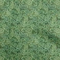 thumbnail image 1 of oneOone Cotton Poplin Green Fabric Paisleys Quilting Supplies Print Sewing Fabric By The Yard 56 Inch Wide, 1 of 4