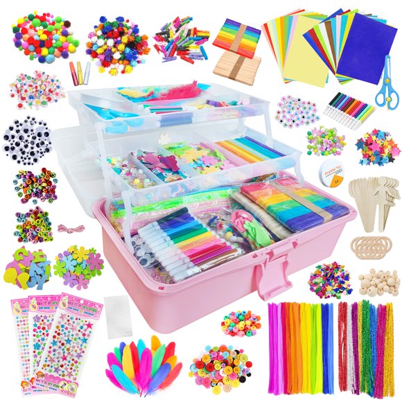 Set de artículos de manualidades Itopstar 3000 para niños de 4 a 12 años