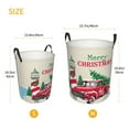 thumbnail image 5 of Fotbe Merry Christmas 1 Laundry Basket with Handles, Waterproof Large Laundry Hamper, Wash Bag for Corner Dorm, Rolling Laundry Basket with Handles-Medium, 5 of 8
