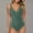 Army Green#1, variant on LEBONYARD Women's One-Piece Sleeveless Swimsuit:Quick Drying & Cute,Womens Solid Swimsuits Ruched Criss Bathing Suits V Neck Blackless Swimwear Army Green M