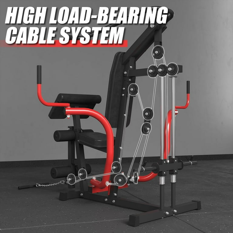 syedee Compact Home Gym Station, 800lb Capacity Leg Extension