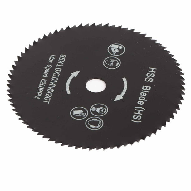 Disco de hoja de corte, 85 mm, 80 dientes, hoja de sierra circular inoxidable, disco de corte de madera, máxima comodidad