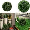thumbnail image 4 of Grass Topiary Ball - 9" Artificial Topiary Plant - Wedding Decor - Indoor/Outdoor Artificial Plant Ball - Topiary Tree Substitute (2 Pack), 4 of 9