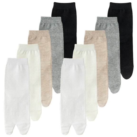 WRISTBIQUE Socks for Women Ankle Cotton Socks Assorted Color 5 Pairs 12.6x3.1x0.2in