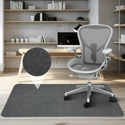 Edovaf Office Chair Mat for Hardwood Floor 36" x 48" Desk Chair Mat for Carpet Non-Slip Home Office Protector in Living Room Study Office Gray