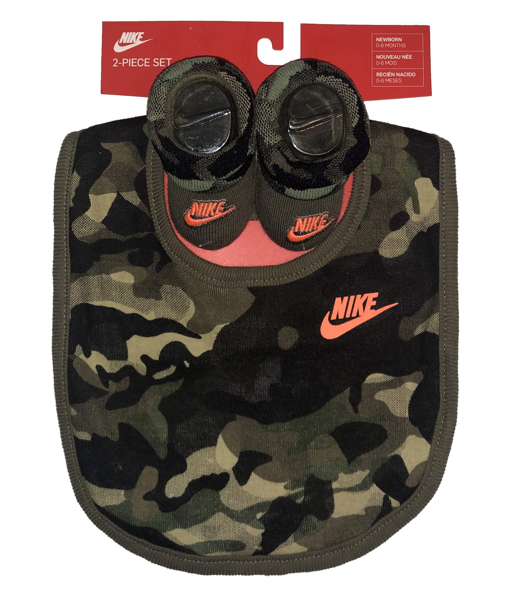 Nike 2 Piece Camo Bib and Bootie Set 