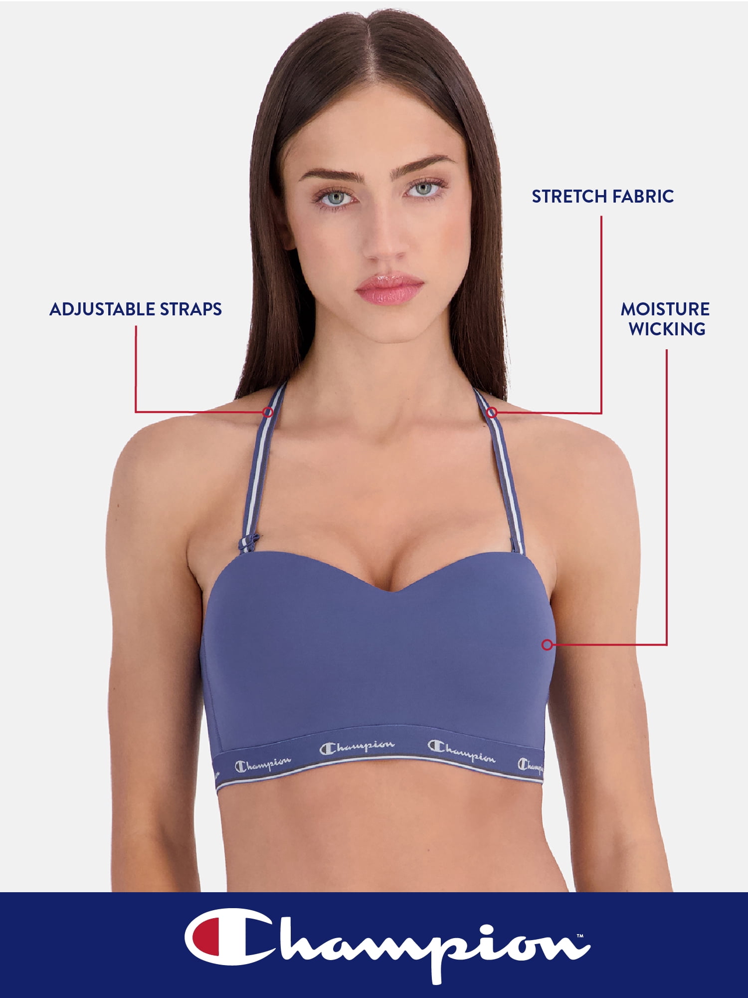 Champion Women's Convertible Classic Soft Bra, Sizes S - XXL