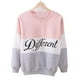 thumbnail image 3 of Sudaderas con capucha estampadas con letras de retales de lana para mujer O Cuello de manga larga Pullover Tops Sudaderas Methold  FS6424-07, 3 of 5