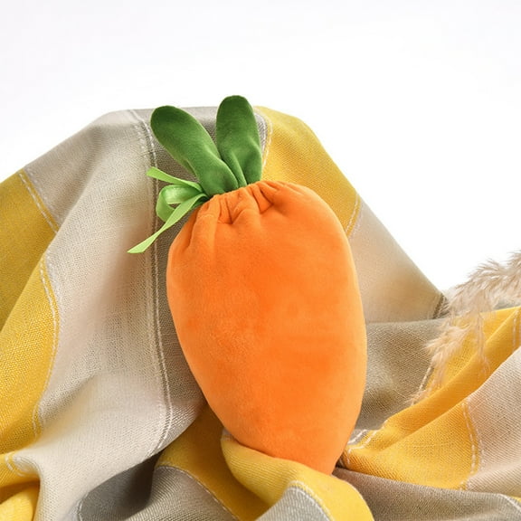 TOPRenddon Easter Carrot bunny Gift Bags Easter Basket Stuffers Rabbit Ear Carrot Shaped Velvet Drawstring Bags forCandy Treat birthday Party Supplies Egg Hunt Outdoor easter Decoration
