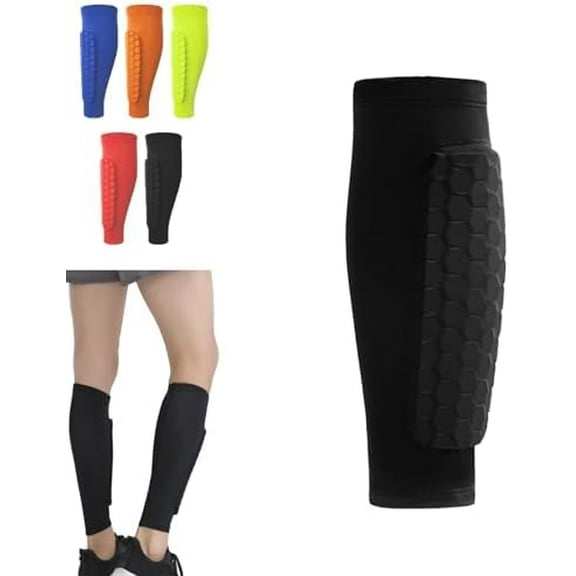 Shindefender Shin Guards, Shin Defender Kids, Shin Defender Shin Guards, Shindefender Compression Sleeve with Honeycomb Pads, Shin Pads for Kids and Aldult