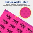 thumbnail image 5 of Avery Printable Rectangle Labels, Neon Magenta, 1" x 1.5", 640ct, 5 of 11