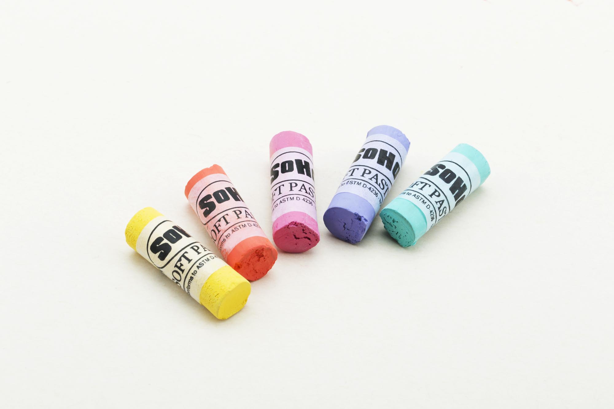 SoHo Urban Artist Soft Pastels Set of 48 Unique, Vibrant Colors - Half Stick 1.3" Long, Soft Pastels for Artists, Velvety Texture, Lightfast, Perfect for Layering & Blending