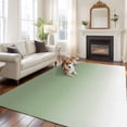 thumbnail image 2 of 8'x10' Area Rugs, Sage Green Indoor Outdoor Area Rug for Living Room Bedroom, Farmhouse Sage Green Ombre Washable Bathroom Rugs Kitchen Floor Carpet Mats Home Decor Aesthetic, 2 of 8