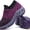 Purple, variant on Women's Slip-On Walking Shoes - Breathable Mesh Sneakers with Comfort Cushion for All-Day Wear and Leisure