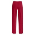 thumbnail image 5 of BLVB Women's Wide Leg Pants Casual Drawstring Elastic Low Rise Pajama Pants Loose Lounge Wear Trousers, 5 of 5