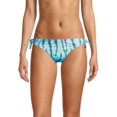 thumbnail image 2 of Tommy Hilfiger GREEN Side Tie Printed Bikini Swim Bottom, US Large, 2 of 2