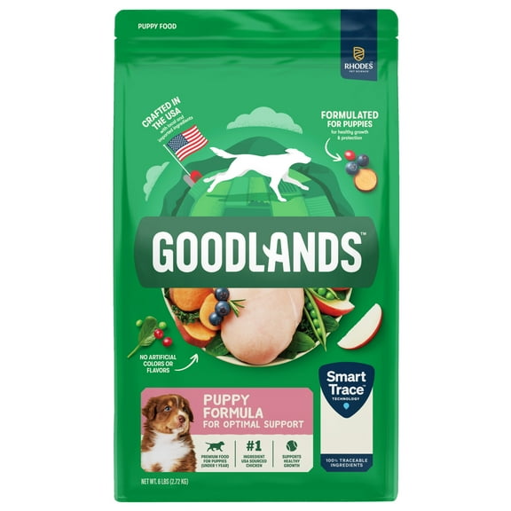 Goodlands Cage-Free Chicken Flavor, Dry Small Dog Food with Probiotics, 6 lb Bag