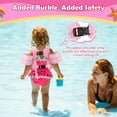 thumbnail image 7 of MoKo Toddler Swim Vest for 13-30/30-70lbs, Swimming Arm Floaties Water Wings, Pink Mermaid, 7 of 7