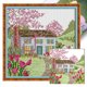 thumbnail image 1 of (F907) Hilo Algodón Ecológico Bordado No Manchú 14CT 2 Hebras Impresión 16*16cm Kit Serie Paisaje Punto Cruz Hut 2 (borde Gancho), 1 of 9