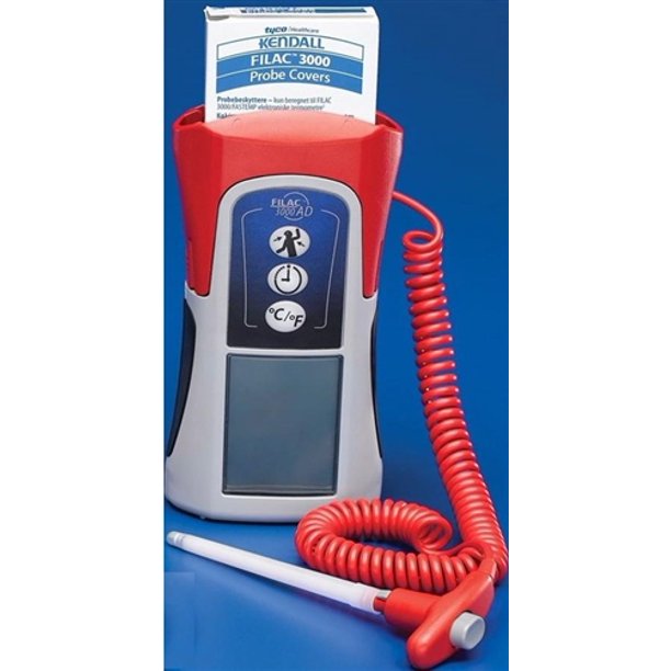 Filac 3000 EZ Rectal Electronic Thermometer 504005W Color RED