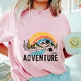 thumbnail image 3 of Seek Adventure T-Shirt - Camping Hiking Nature Lover Shirt Mountain and Rainbow Tee Ideal Travel Gift, 3 of 7
