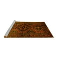 thumbnail image 2 of Ahgly Company Machine Washable Indoor Round Persian Yellow Traditional Area Rugs, 8' Round, 2 of 4