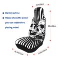 thumbnail image 4 of Vsdgher Psychedelic Skull Illusion Art Automotive Seat Covers for Cars Trucks and SUVs – Car Seat Covers for Truck Seat Protectors Set of 2, 4 of 7