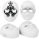 thumbnail image 1 of 30 máscaras blancas de bricolaje, 2 estilos de máscaras de papel maché en blanco para hombres y mujeres, máscaras de cara completa con correa elástica, máscaras de arte en blanco para mascaradas, proy, 1 of 8