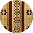thumbnail image 1 of Ahgly Company Indoor Round Southwestern Brown Country Area Rugs, 7' Round, 1 of 4